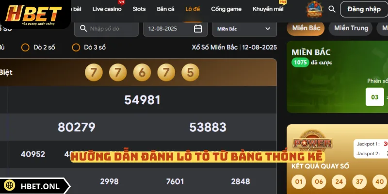 Hướng dẫn đánh lô tô từ bảng thống kê 